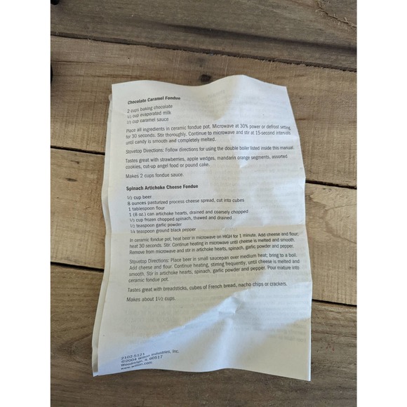 Vintage 2004 Wilton 12-Piece Dessert Fondue Set / Never Used / Original Box - Picture 7 of 7